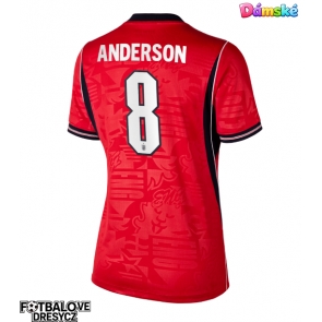 Anglie Elliot Anderson #8 Dámské Venkovní Dres MS 2026 Krátký Rukáv Anglie Elliot Anderson #8 Dámské Venkovní Dres MS 2026 Krátký Rukáv